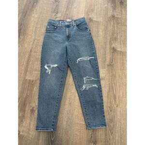 Levis Strauss & Co‎ Silver Tab Women's Mom Straight Leg DenimJeans Size 27